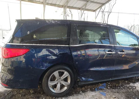 2018 Honda Odyssey Ex-L from USA, damaged, VIN 5FNRL6H74JB100723